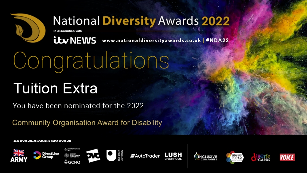 National Diversity Award Tuition Extra 