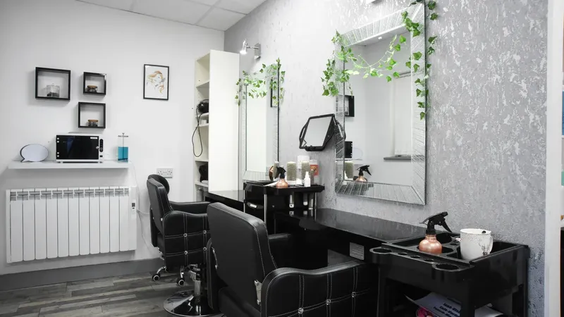 Styling chairs and mirrors in the Roper Yard salon
